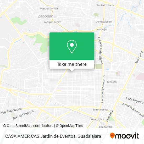 CASA AMERICAS Jardin de Eventos map