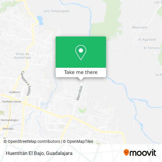 Huentitán El Bajo map