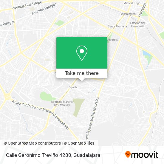 Calle Gerónimo Treviño 4280 map