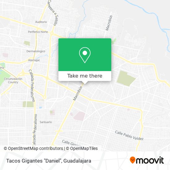Tacos Gigantes "Daniel" map