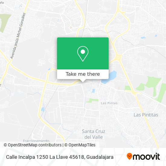 Mapa de Calle Incalpa 1250 La Llave 45618