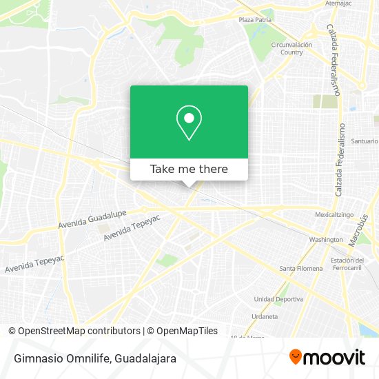 Mapa de Gimnasio Omnilife