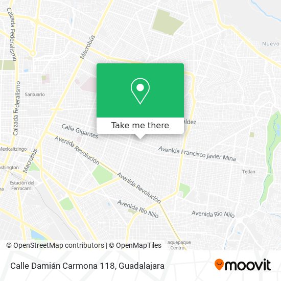 Calle Damián Carmona 118 map
