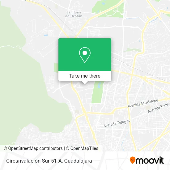 Mapa de Circunvalación Sur 51-A