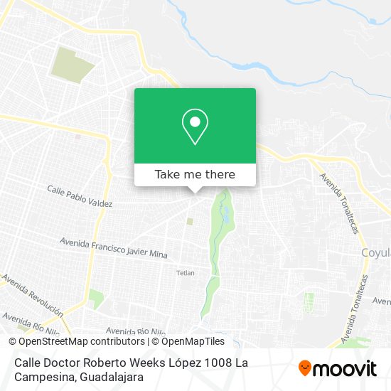 Calle Doctor Roberto Weeks López 1008 La Campesina map