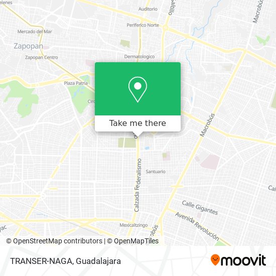 Mapa de TRANSER-NAGA