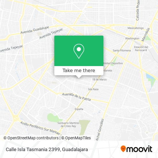 Mapa de Calle Isla Tasmania 2399
