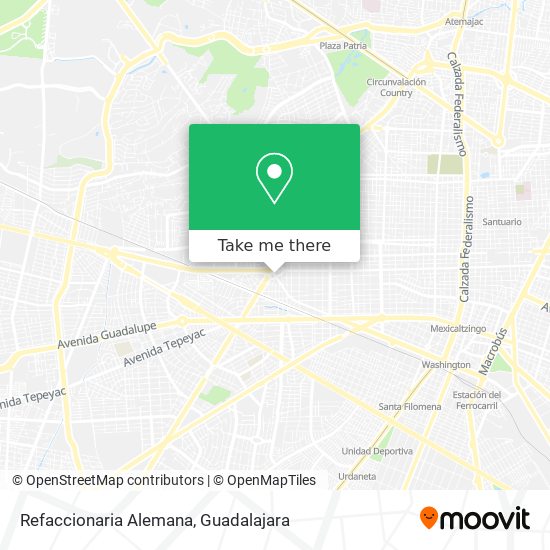 Mapa de Refaccionaria Alemana