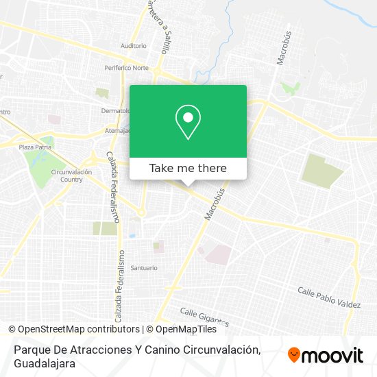 Mapa de Parque De Atracciones Y Canino Circunvalación