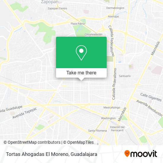 Tortas Ahogadas El Moreno map