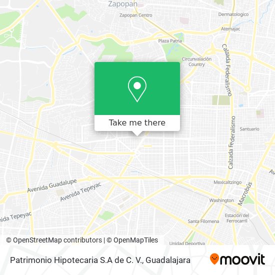 Patrimonio Hipotecaria S.A de C. V. map