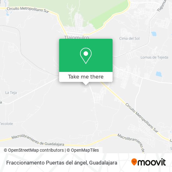 Fraccionamento Puertas del ángel map