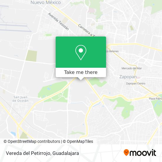 Vereda del Petirrojo map