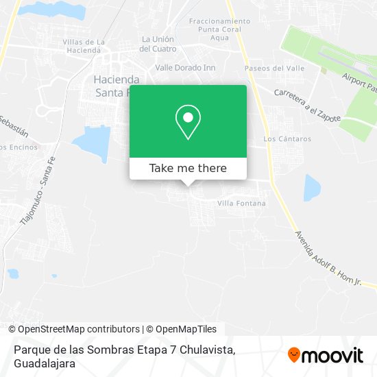 Parque de las Sombras Etapa 7 Chulavista map