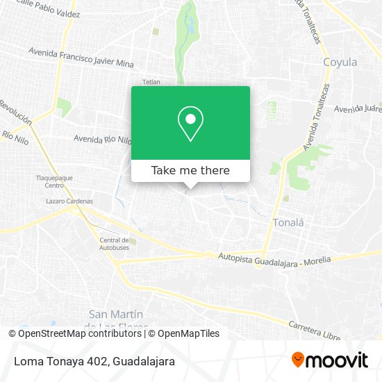Mapa de Loma Tonaya 402