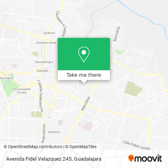 Mapa de Avenida Fidel Velazquez 245