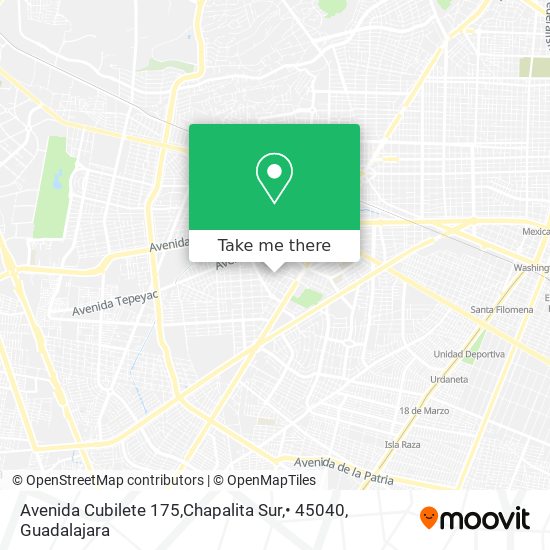 Mapa de Avenida Cubilete 175,Chapalita Sur,• 45040