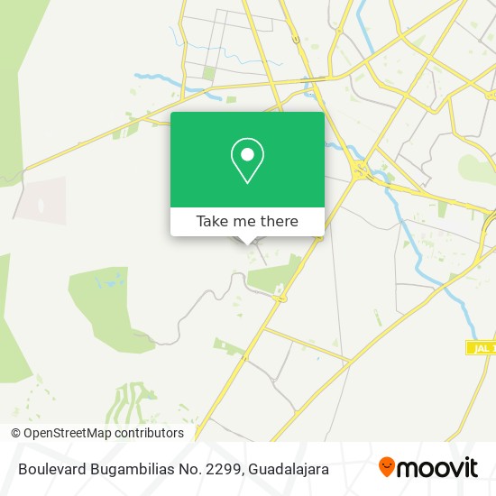 Mapa de Boulevard Bugambilias No. 2299