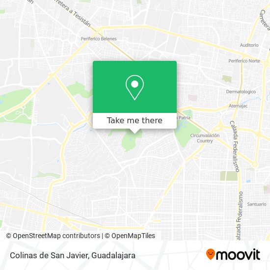 Mapa de Colinas de San Javier