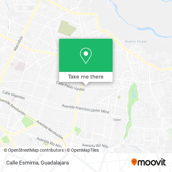 Mapa de Calle Esmirna