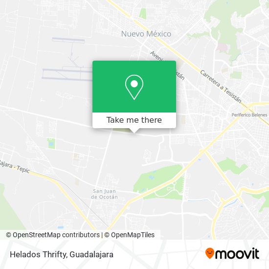 Mapa de Helados Thrifty