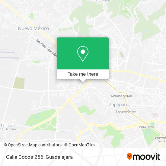 Mapa de Calle Cocos 256