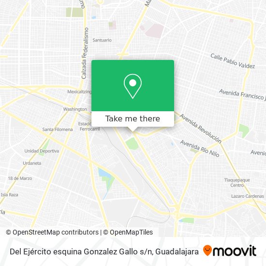 Del Ejército esquina Gonzalez Gallo s / n map
