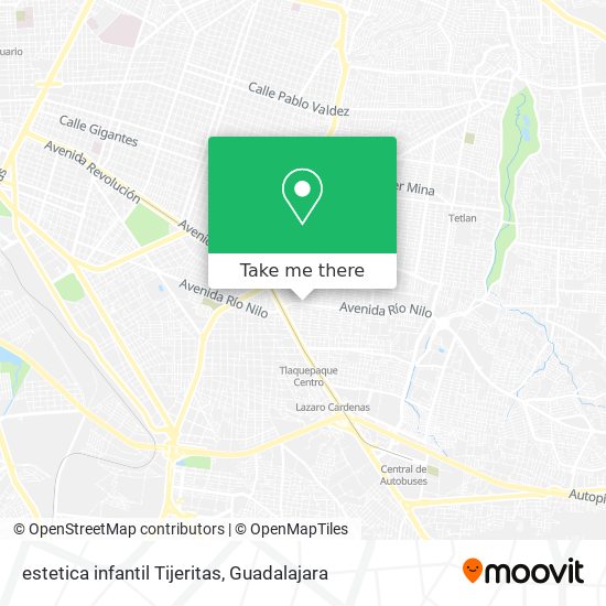 estetica infantil Tijeritas map