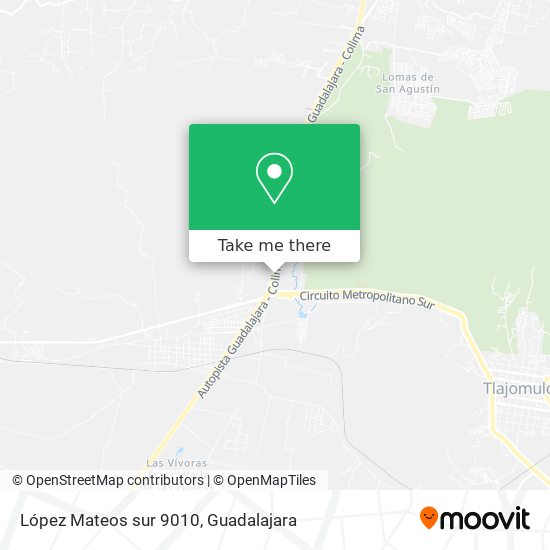 López Mateos sur 9010 map