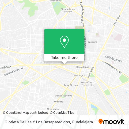 Glorieta De Las Y Los Desaparecidos map