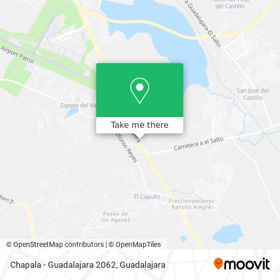 Chapala - Guadalajara 2062 map
