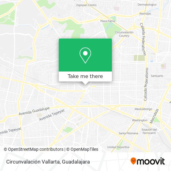 Mapa de Circunvalación Vallarta