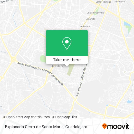 Mapa de Explanada Cerro de Santa Maria