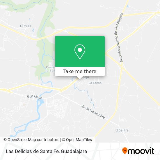 Las Delicias de Santa Fe map