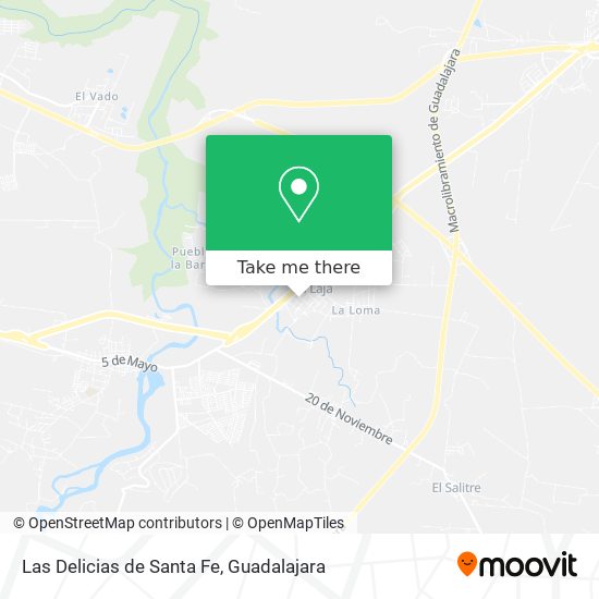 Mapa de Las Delicias de Santa Fe