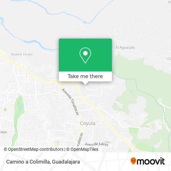 Camino a Colimilla map