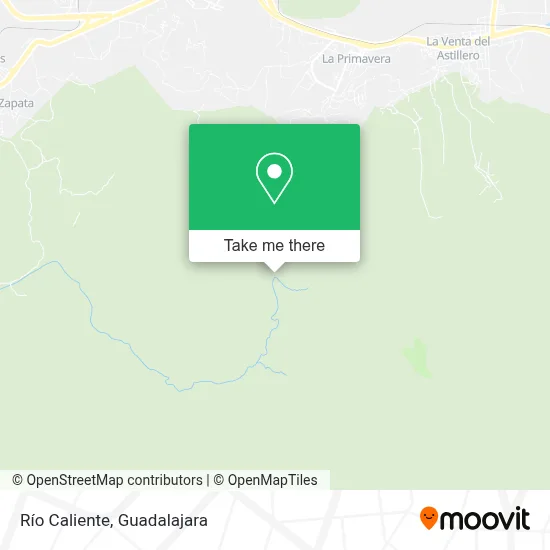 Río Caliente map
