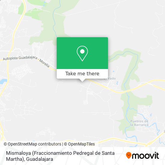 Mapa de Mismaloya (Fraccionamiento Pedregal de Santa Martha)