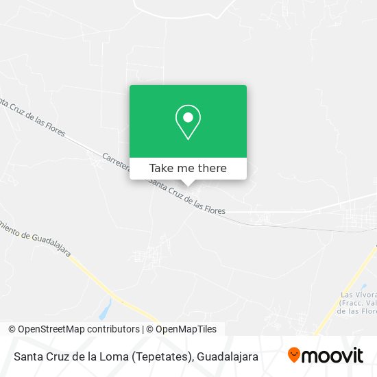 Santa Cruz de la Loma (Tepetates) map