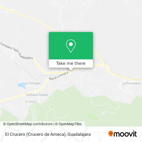 El Crucero (Crucero de Ameca) map