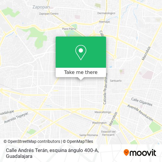 Calle Andrés Terán, esquina ángulo 400-A map