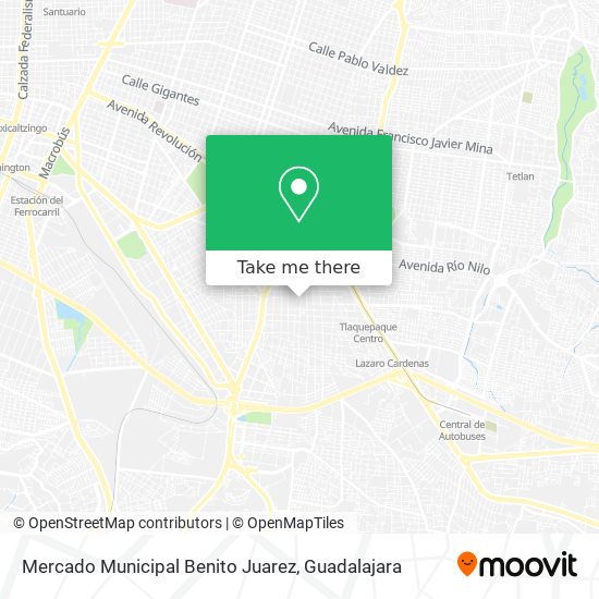 Mercado Municipal Benito Juarez map