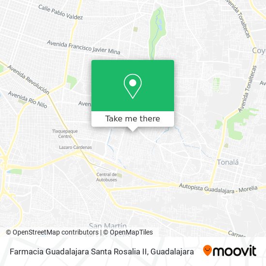 Farmacia Guadalajara Santa Rosalia II map