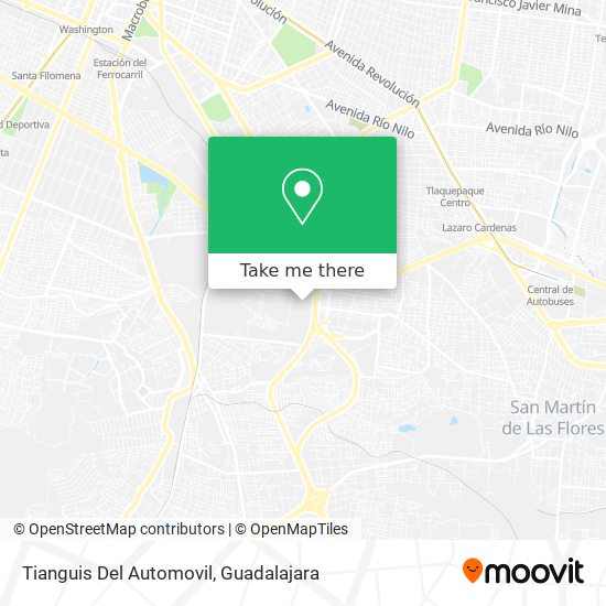 Mapa de Tianguis Del Automovil