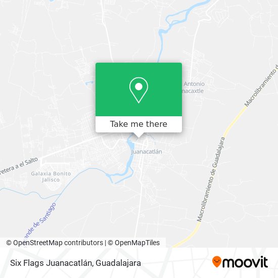 Six Flags Juanacatlán map
