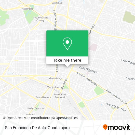San Francisco De Asís map