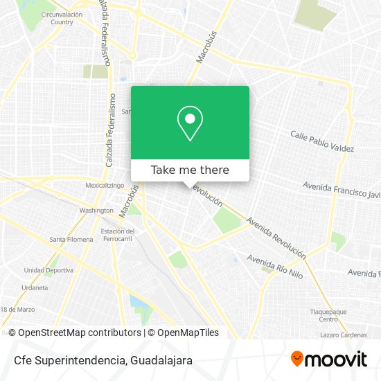 Cfe Superintendencia map