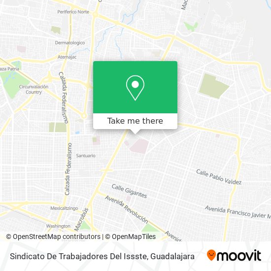 Sindicato De Trabajadores Del Issste map