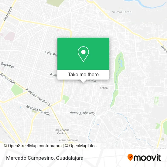 Mercado Campesino map