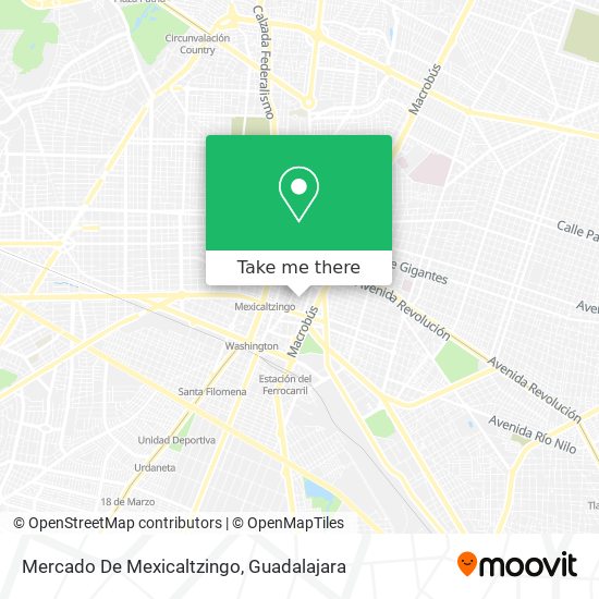 Mapa de Mercado De Mexicaltzingo